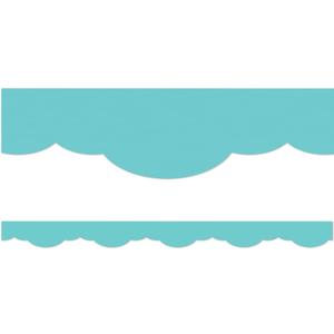 Teacher Created Resources Light Turquoise Fancy Scallops Border Trim (TCR9139)