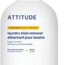 ATTITUDE Stain Remover Spray for Laundry, Removes Odors & Stains, Plant-Based & Vegan, Citrus Zest Scent, 27.1 Fl Oz