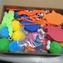 EULRGAUS Pool Toys, 34PCS Swim Thru Rings Pool Games, Diving Toys with Diving Rings, Underwater Treasures, Diving Gems, Water Toys with Splash Balls, Water Frisbee, Swim Toys for Kids, Boys and Girls