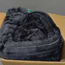 Heated Blanket Electric Throw, Soft Flannel Heating Blanket with 8 Hours Auto Off 10 Fast Heating Levels Machine Washable Sherpa Heated Blanket with Overheating Protection (Throw (50" x 60"), Gray)