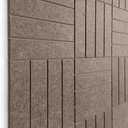 Felt Bulletin Board Tiles | Modern Cork Board Alternative | Large Cork Boards for Walls | Aesthetic Felt Wall Panels for Office & Home Decor | Pinboard & Photo Board (12-Pack) | Desert Palm