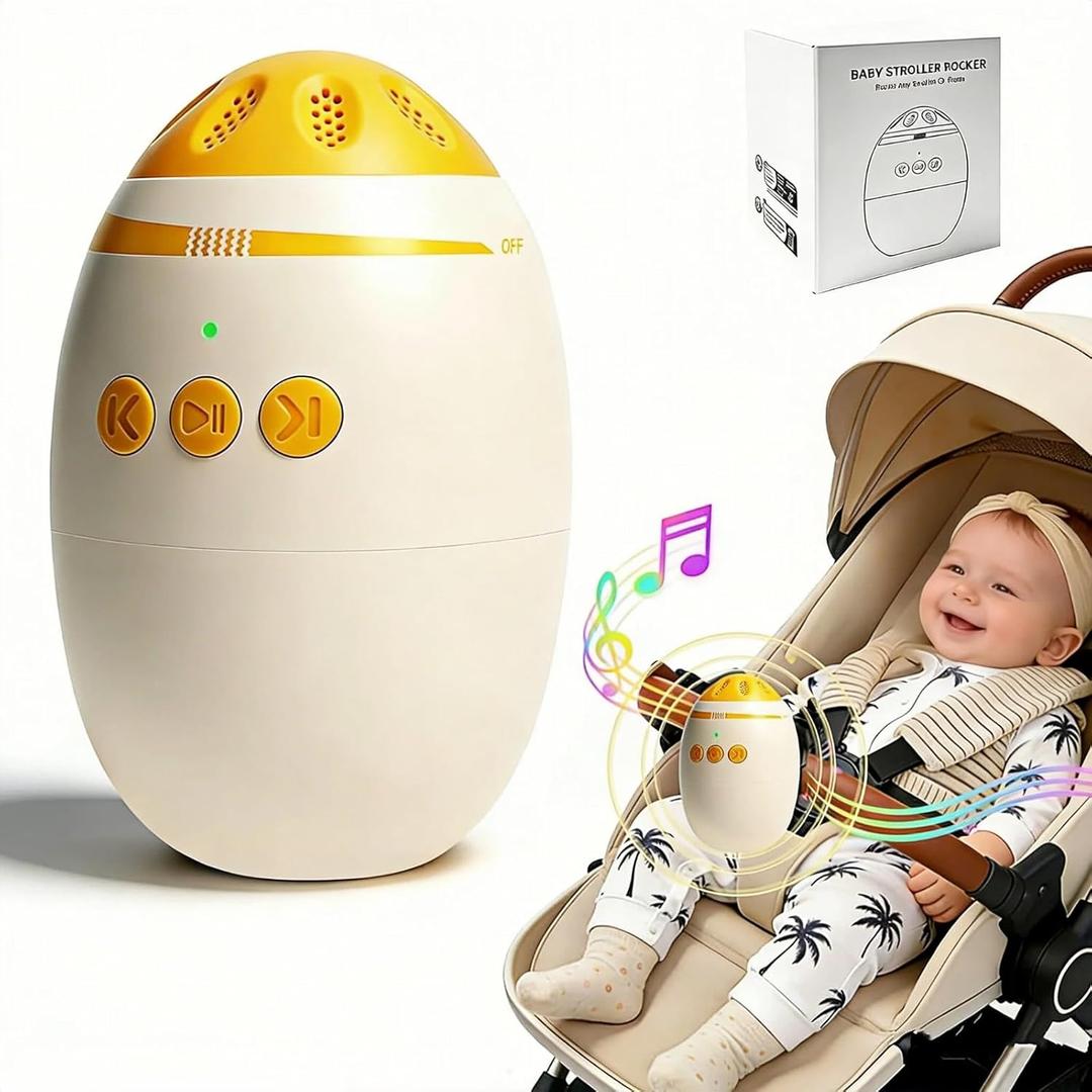 Baby Stroller Rocker, Hands-Free Bassinet Rocker Device with Vibrating Baby Sleep Soothe for Universal Strollers and Cribs