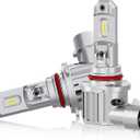 HB3 9005 LED Bulbs, 1000% Super Bright 40000LM Cool White 6500K,1:1 Mini Size, Plug and Play, CANBUS Ready, IP68 waterproof 9005 LED Fog Light Bulbs, Pack of 2