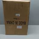 Hushee 6 Gallon Large Glass Jar with Metal Lid Wide Mouth Cookie Jars with Scoop Labels Marker Airtight Canning Canisters Heavy Duty Glass Food Storage Containers for Storing Flour Rice Sugar Nuts