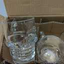 Circleware Skull Face Beer Mug Drinking Glasses with Handle, Set of 2, Heavy Base Funny Entertainment Glassware for Water, Juice and Halloween Decorations Beverage Gifts, 17.6 oz.