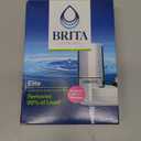 Brita Faucet Mount Water Filter for Sink, Removes 99% of Lead, Elite Filtration System, Includes 1 Replacement Filter, Chrome (6.1 x 2.4 x 8.5)