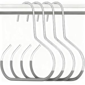 4Packs Hat Organizer, Stainless Steel Hat Hangers for Closet, Hat Rack Hat Holder for Baseball Caps, Cap Organizer for Baseball Caps, Scarf and Hat Organizer (Gray)