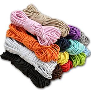 PerkHomy 3/16" x 50' Bungee Shock Cord Rope Marine Grade Heavy Duty Polyester Bungie Elastic Stretch String for Kayak Strap Tarp Tie Down Canopy Boating Camping Tent Crafting Patio (Black)