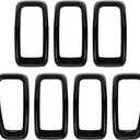 Front Grill Inserts Grille Cover Trim for 2014-2018 Jeep Cherokee (black)