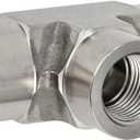 Metalwork 304 Stainless Steel Pipe Fitting, Forged Tee, 3/4" NPT Female x 3/4" FNPT x 3/4" NPT Female, 1 Pc