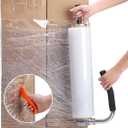 shrink wrap handle,Industrial Stretch Film Dispenser including Film Cutters,Suitable for 11" to 21.5" film height Pallet Wrap.Top Quality Stainless Steel, Tough, Durable