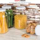 1 Gallon Glass Jar With Lid 2 Pack Large Glass Jar With Airtight Metal Lids - USDA Approved BPA-Free Dishwasher Safe, Wide Mouth Sun Tea Jar, Gallon Mason Jar for Storage, Fermenting, And Brewing