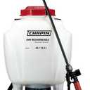 Chapin International 63924 4-gallon 24V Extended Spray Battery Backpack Sprayer, With Adjustable Brass Nozzle, 1-pack, Translucent White
