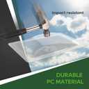 RVGUARD RV Skylight Replacement, 18" x 26" Outer Dimension Skylight Fits All Standard 14" x 22" Openings, RV Skylight for Camper Trailer Fifth Wheel Truck, UV Resistant, Impact Resistant, Clear