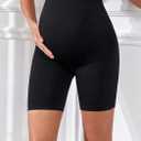 Lataly 3Pack Women's Maternity Shorts Over The Belly Yoga Biker Pregnancy Workout Running Active Shorts for Women (XL)