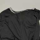 Women's Zip Up Long Sleeve Dress Black And Grey Size XL