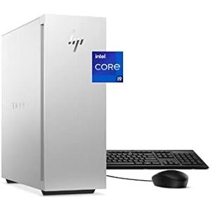 HP Envy Desktop Bundle PC, NVIDIA GeForce RTX 3070 Graphics,12th Generation Intel Core i9 Processor, 16 GB SDRAM, 1 TB SSD, Windows 11 Home, Wi-Fi & Bluetooth (TE02-0042, 2022)