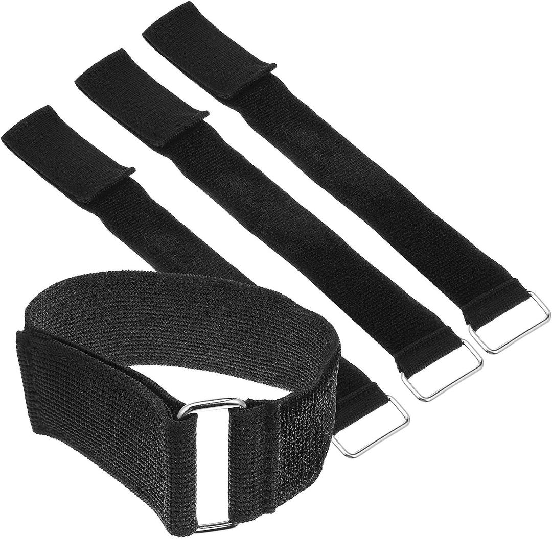 Mipcase 4pcs Elliptical Exercise Machine Pedal Straps, Universal Ellipse Leg Exerciserpedals Straps for Home Fitness Leg Exerciser