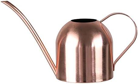 Small Watering Can Indoor Plants Metal Watering Cans 15oz Capacity Cute Design for House Plants & Gardens (Rose Gold 15 oz)