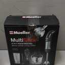 Mueller Multistick 800W 4-in-1 Immersion Blender Handheld, 12 Speed Hand Mixer - Turbo Boost, Heaviest Duty Copper Motor, Titanium Blades Hand Blender, Milk Frother Wand, Whisk, Beaker, Chopper, Grey