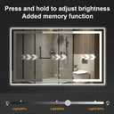 30x50 LED Bathroom Mirror with Lights, Lighted Vanity Mirror for Wall