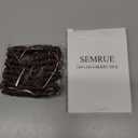 100% Mulberry Silk Scrunchies, 4 PCS, 22 Momme, Brown - Protecting Hair from Damage, for Hair Sleep, Silk Hair Ties Elastics