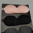 LKY DIGITAL Sleep Mask for Side Sleeper 3 Pack, Blackout 3D Eye Mask for Sleeping, Night Blindfold for Men Women (Gray & Black & Pink)