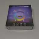 XCDIFA Mini LED Table Lamp with 4-in-1 Wireless Charger, Night Light, Sunrise Alarm Clock, Bluetooth Speaker, Smart Atmosphere Table Lamp for Bedroom, Office, Home Decor (White)