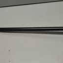 Amazon Basics No Drill Adjustable Sturdy Spring Tension Curtain Rod, 54-90", Black, Classic Finial