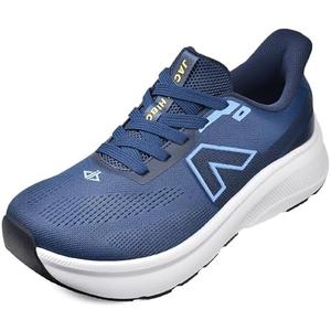 JACKSHIBO Slip in Men Hands Free Wide Toe Box Shoes Slip on Trail Running Walking Tennis Athletic Sneakers Width Arch Support Plantar Fasciitis Orthopedic Shoes with Cushion Thick Zero Drop Sole Size 11