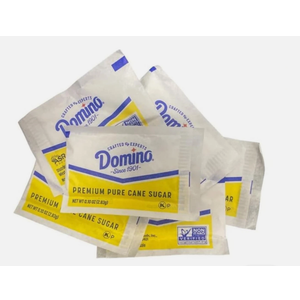 2 Pack Domino Sugar Packets 100 Count Premium Pure Cane Sugar for Home and On-the-Go, BB Date: 08/29/2027