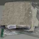 Throw Pillow Covers Neutral Set of 4 18x18 Inch Pillow Covers, Soft Chenille White Khaki Beige Dark Grey Pillowcases for Couch Sofa Bed Living Room, Home Boho Decor, Farmhouse Cushion Covers