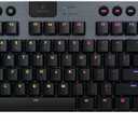 Logitech G915 TKL Tenkeyless Lightspeed Wireless RGB Mechanical Gaming Keyboard, Low Profile Switch Options, Lightsync RGB, Advanced Wireless and Bluetooth Support - Tactile (Black)