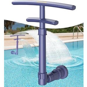 SINCETORE Pool Fountain for Above and Inground Pools, 2 in 1 Dual Spray Pool Waterfall Aerator, Adjustable Pool Sprinkler Fountain Swimming Pool Cooler, Above Ground Pool Accessories Pool Decor