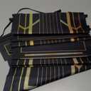 4 Pcs Roaring 20s Party Decorations Black and Gold Column Door Porch Banner 1920s Hanging Banner Speakeasy Awards Wedding Decorations Supplies