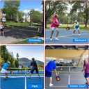 Zdgao Portable Pickleball Net for Driveway, 22FT Regularion Size Pickle Ball Net with Outdoor Pickleballs and Carry Bag, Weather Resistance Steady Steel Frame