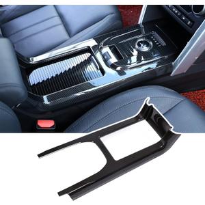 LLKUANG Carbon Fiber Style ABS Inner Center Console Gear Shift Frame Trim for Land Rover Discovery Sport 2015-2019