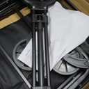 Collapsible Wagon Cart Foldable Beach Wagon with All-Terrain Wheels - 380 LBS Heavy Duty Grocery Cart for Shopping, Beach, Camping, Sports, Garden (Black)