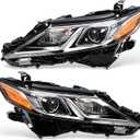 Headlight Compitable with Camry 2018-2024 Headlamp Front Light Driver and Passenger Side TO2502277 TO2503277 TO2502255 TO2503255