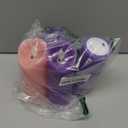 Christmas Products 3 Purple and 1 Pink Battery Operated Flameless Advent Candles with Remote Control and Timer