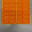 FYY Nintendo Switch Game Case Holder for Switch 2 Cartridge Case with 24 Game Card Slots & 48 Micro SD Card Slots, Hard Shell, Silicone Lining Yellow Orange