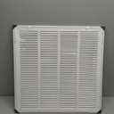 HVAC Premium 22 x 22 Duct opening Steel Return Air Filter Grille, for 1-inch Filter, Fixed Hinged Door, Flat stamped HVAC Vent Cover Grille, Outer Dimensions 24.5 x 24.5