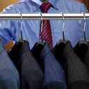 5 Pack Wide Shoulder Hangers Metal Suit Hangers Smooth Soft Gloss Grippy Flexible Thick Rubber Blazer Non Slip Jacket Clothes Hangers Black