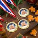 30 Pcs Gingerbread House Medals 2.7 Inch Christmas Award Medals Bulk Metal Gingerbread Trophy Awards with Neck Ribbon for Christmas Contest Game Party Celebrations Competitions