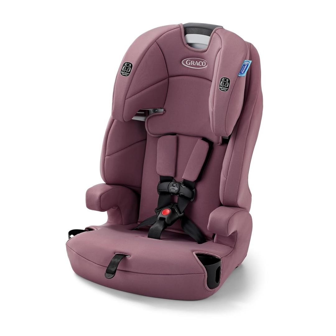 Graco Tranzitions 3-in-1 Harness Booster Car Seat, Eloise 3 Modes of Use: Harness, Highback & Backless Belt-Positioning Booster; Adjustable Headrest & Harness, Lightweight & Portable, Mfg Date 05/06/2026