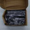 Heavy Duty Gate Hinges 4Pcs,270 Degree Adjustable Butt Folding Door Hinge with Screws Bifold Strap Hardware for Wood Fences Barn Doors & Table, Black