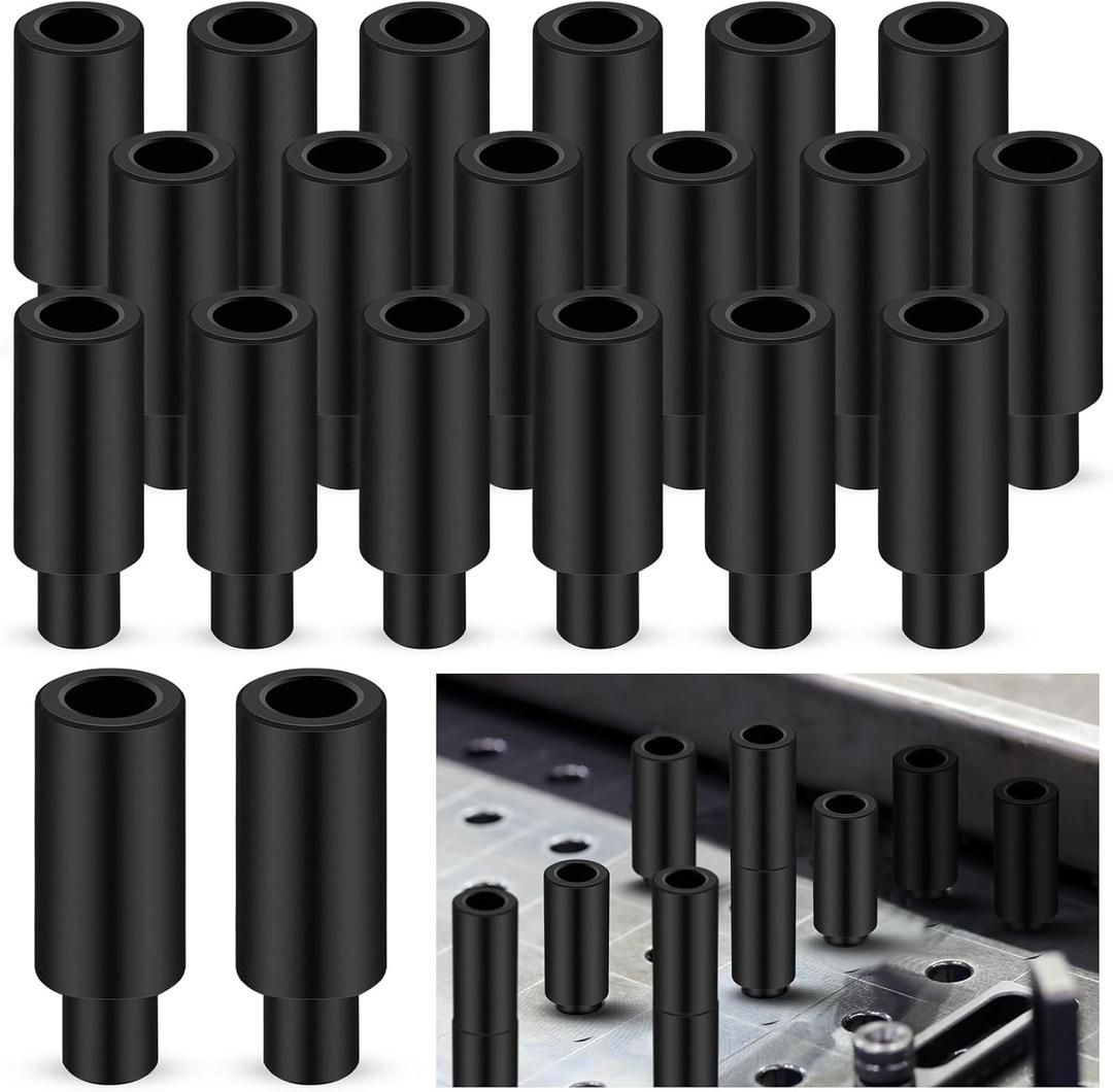 Hicarer 10 Pcs 2 Inch Welding Table Fixture Pins, 5/8 Bottom Diameter, 1" Top Diameter, Stop Alignment Square Mount Fixed Kit Welding Table Accessories Portable