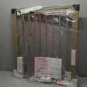 Paws Portable Pet Gate, Auto Close Dog Gate Indoor for Doorways & Stairs, Easy Install Pressure Mounted Pet Gate with Walk Thru Door