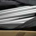 Hecis Pipe and Drape Backdrop Stand,8ft x 10ft Backdrop Stand, Adjustable Metal Heavy Duty Wedding Background for Parties Birthday Party Baby Shower Wedding Decorations, 8' Tall x 8'-10' Wide