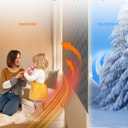 4 Pack Window Insulation for Winter, Fit Max Size 24''X36'', Durable Oxford Fabric and Cotton Filling Window Curtains for Warm Winter, Gray